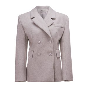 MARYNARKA DAMSKA OLAVOGA HUSH BEŻOWA - obrazek 1