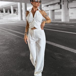 Komplet elegancki NICE OLAVOGA ecru - obrazek 1