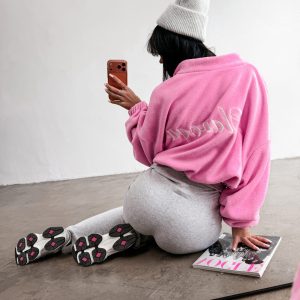 Bluza damska OLAVOGA SOFTI różowa - obrazek 1