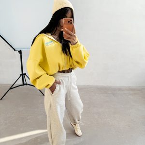 Bluza damska OLAVOGA TULIP żółta - obrazek 1