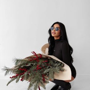 Bluzka damska OLAVOGA DREAMSCAPE czarna - obrazek 1