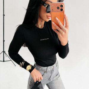 Bluzka damska OLAVOGA FERON czarna - obrazek 1