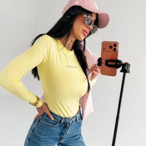 Bluzka damska OLAVOGA FERON żółta - obrazek 1