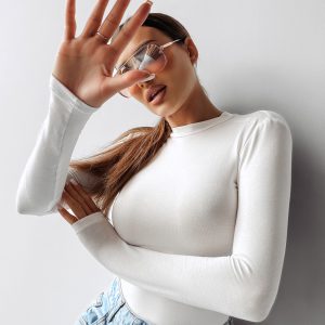 Body damskie PELLE OLAVOGA ecru - obrazek 1