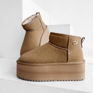 Buty damskie OLAVOGA MISTY beżowe - obrazek 1