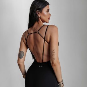 Kombinezon damski OLAVOGA FIRESIDE czarny - obrazek 1