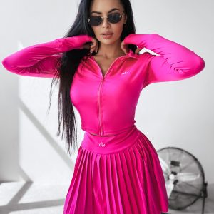 Komplet ze spódniczko-spodenkami ADMIRE OLAVOGA amarantowy - obrazek 1