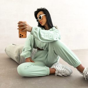 Komplet damski OLAVOGA COZIER miętowy - obrazek 1