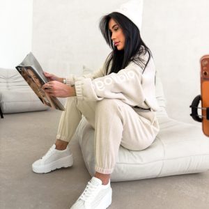 Komplet damski OLAVOGA COZIER beżowy - obrazek 1