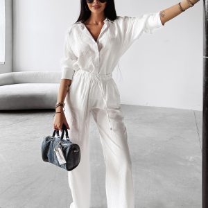 Komplet casualowy SERENE OLAVOGA ecru - obrazek 1