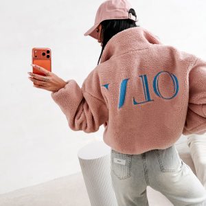 Kurtka damska OLAVOGA LORIA pudrowy róż - obrazek 1