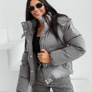 Kurtka damska OLAVOGA LUAGE szara - obrazek 1