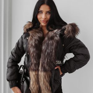 Kurtka damska OLAVOGA RAURE czarna - obrazek 1