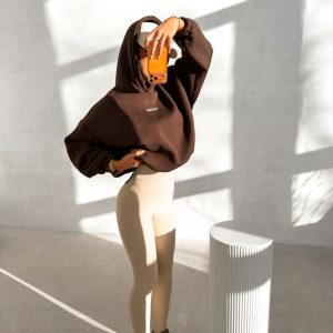 Legginsy damskie OLAVOGA FLEXIBLE beżowe - obrazek 2