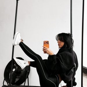 Legginsy modelujące OLAVOGA GLITZ czarne - obrazek 4