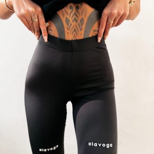 Legginsy damskie OLAVOGA TACTILE czarne - obrazek 2