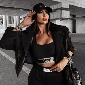 Marynarka Olavoga Mocha czarna - obrazek 1