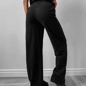 Spodnie dresowe OLAVOGA AUTUMN WHISPER PANTS czarne - obrazek 4