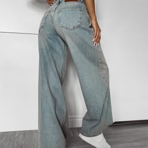 Spodnie jeansowe FASOLITA OLAVOGA niebieskie - obrazek 2