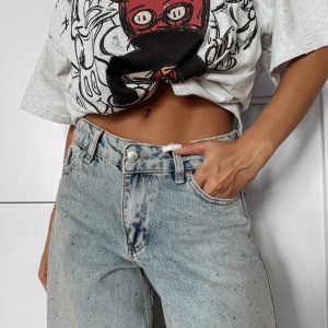 Spodnie jeansowe FASOLITA OLAVOGA niebieskie - obrazek 3