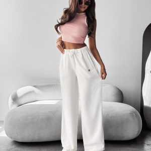 Spodnie casualowe MIAL OLAVOGA ecru - obrazek 1