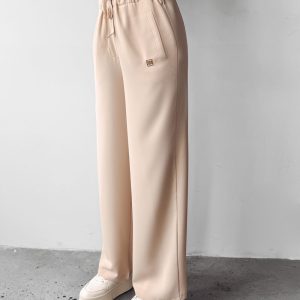 Spodnie casualowe MIAL OLAVOGA jasny beżowy - obrazek 3