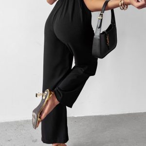 Spodnie casualowe MIAL OLAVOGA czarne - obrazek 4