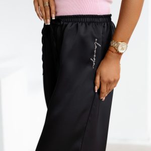 Spodnie casualowe NAVEEN OLAVOGA czarne - obrazek 3