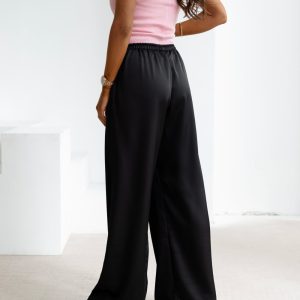 Spodnie casualowe NAVEEN OLAVOGA czarne - obrazek 4