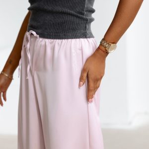 Spodnie casualowe NAVEEN OLAVOGA pudrowe - obrazek 3