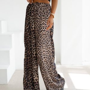 Spodnie casualowe NAVEEN OLAVOGA panterka - obrazek 2