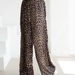 Spodnie casualowe NAVEEN OLAVOGA panterka - obrazek 3