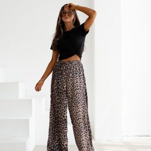 Spodnie casualowe NAVEEN OLAVOGA panterka - obrazek 1